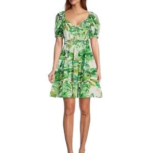 Antonio Melani Tropical Print Mini Dress